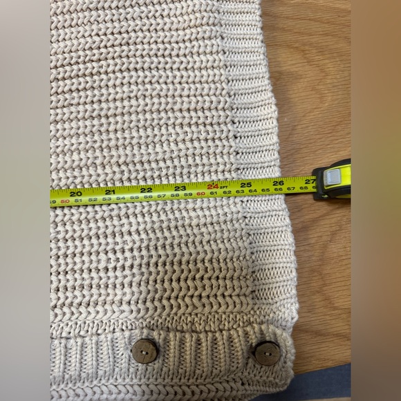 The Simple Folk Chunky Knit Cardigan Oatmeal Organic Cotton Size UK 12 US8 NWT - Picture 10 of 10